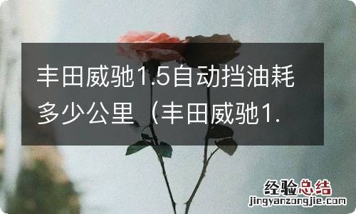 丰田威驰1.5自动挡油耗多少公里加速 丰田威驰1.5自动挡油耗多少公里