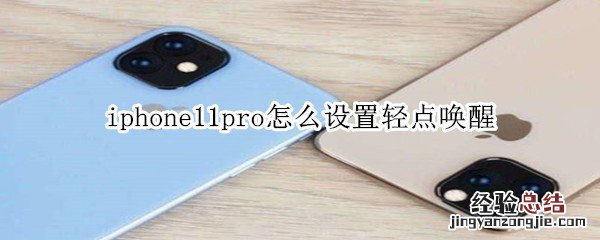 iphone11pro怎么设置轻点唤醒