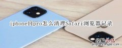 iphone11pro怎么清理Safari浏览器记录