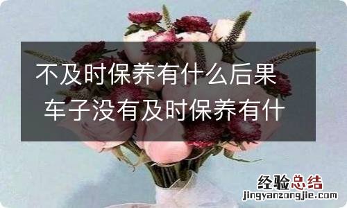 不及时保养有什么后果 车子没有及时保养有什么后果