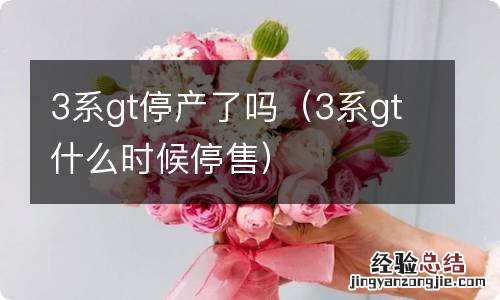 3系gt什么时候停售 3系gt停产了吗