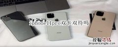 iphone11pro双卡双待吗