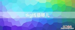 tkg线插哪儿