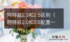 阿特兹2.0和2.5配置一样吗 阿特兹2.0和2.5区别