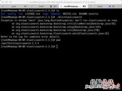 can not run elasticsearch as root 如何解决centos下root运行Elasticsearch异常