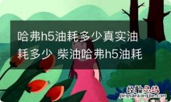 哈弗h5油耗多少真实油耗多少 柴油哈弗h5油耗多少真实油耗