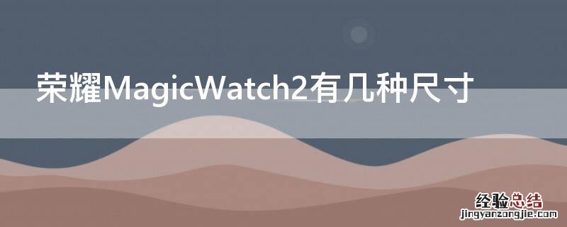 荣耀MagicWatch2有几种尺寸 荣耀magicwatch2参数