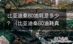 比亚迪秦80油耗真实油耗 比亚迪秦80油耗是多少？