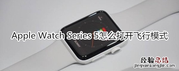 Apple Watch Series 5怎么打开飞行模式