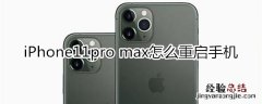 iPhone11pro max怎么重启手机