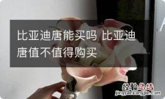 比亚迪唐能买吗 比亚迪唐值不值得购买