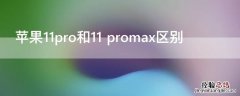 iPhone11pro和11 promax区别