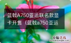 蓝戟a750亚运联名款显卡开售了吗 蓝戟A750亚运联名款显卡开售