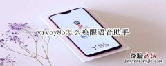 vivoy85怎么唤醒小v