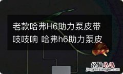 老款哈弗H6助力泵皮带吱吱响 哈弗h6助力泵皮带断了有哪些影响