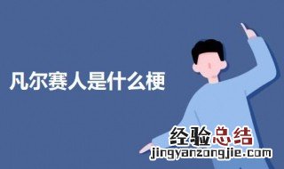 凡尔赛人是什么梗