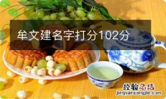 牟文建名字打分102分