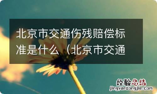 北京市交通事故伤残赔偿标准 北京市交通伤残赔偿标准是什么