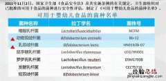 国家认可的七种益生菌，目前国家批准的只有这7种益生菌