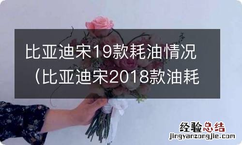 比亚迪宋2018款油耗 比亚迪宋19款耗油情况