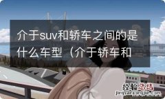 介于轿车和suv之间的车有哪些 介于suv和轿车之间的是什么车型