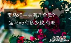 宝马x5一共有几个款？ 宝马x5有多少款,有哪些区别