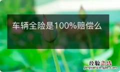 车辆全险是100%赔偿么