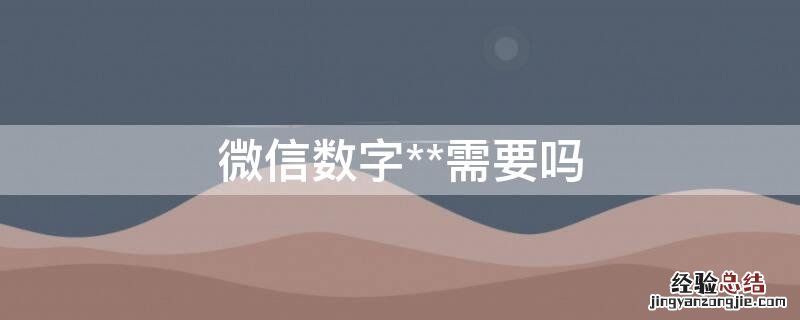 vx数字 微信数字**需要吗