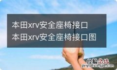 本田xrv安全座椅接口 本田xrv安全座椅接口图解