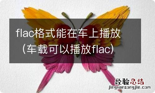 车载可以播放flac flac格式能在车上播放