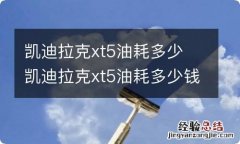 凯迪拉克xt5油耗多少 凯迪拉克xt5油耗多少钱一公里