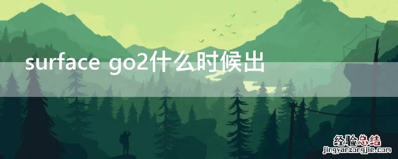 surface go2什么时候出
