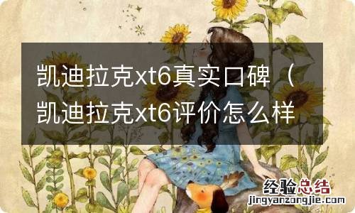 凯迪拉克xt6评价怎么样 凯迪拉克xt6真实口碑