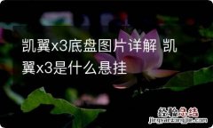 凯翼x3底盘图片详解 凯翼x3是什么悬挂