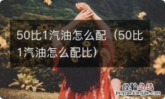 50比1汽油怎么配比 50比1汽油怎么配