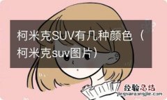 柯米克suv图片 柯米克SUV有几种颜色