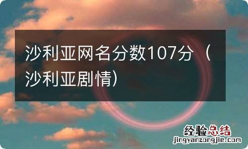 沙利亚剧情 沙利亚网名分数107分