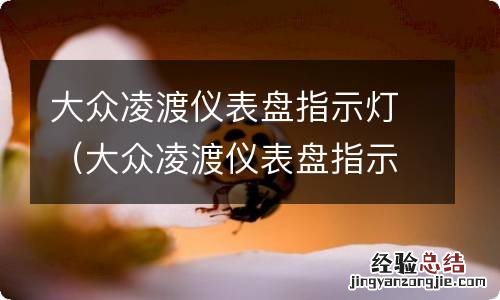 大众凌渡仪表盘指示灯图解一个圆一个横 大众凌渡仪表盘指示灯