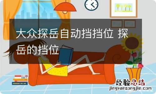 大众探岳自动挡挡位 探岳的挡位