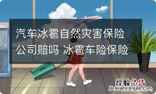 汽车冰雹自然灾害保险公司赔吗 冰雹车险保险公司赔吗