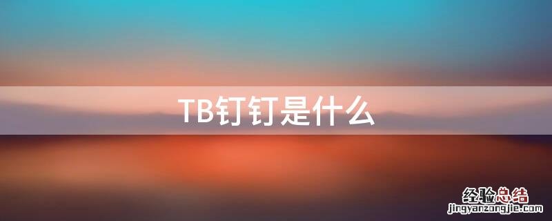 TB钉钉是什么