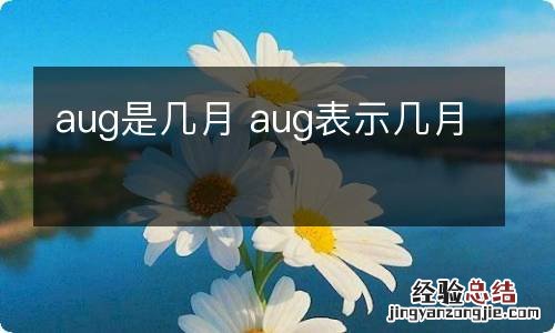 aug是几月 aug表示几月