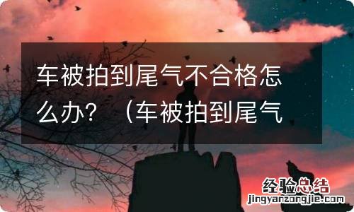 车被拍到尾气不合格怎么办 车被拍到尾气不合格怎么办？