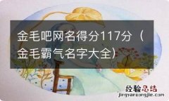 金毛霸气名字大全 金毛吧网名得分117分