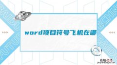 word项目符号在哪里