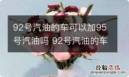 92号汽油的车可以加95号汽油吗 92号汽油的车能加95号汽油吗