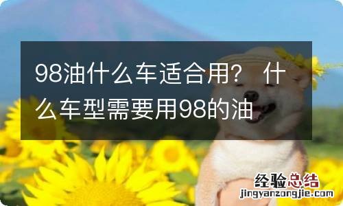 98油什么车适合用？ 什么车型需要用98的油