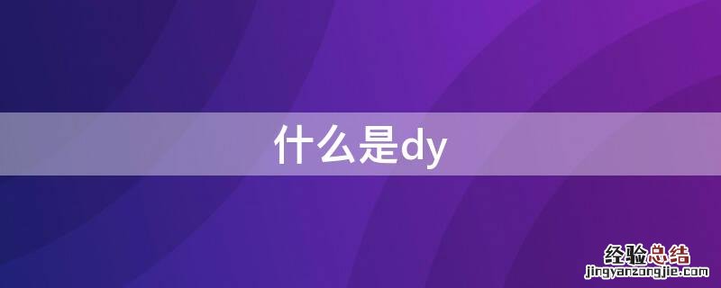 什么是dy