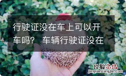 行驶证没在车上可以开车吗？ 车辆行驶证没在车上可以开车吗