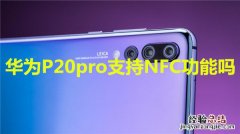 华为P20pro支持NFC功能吗